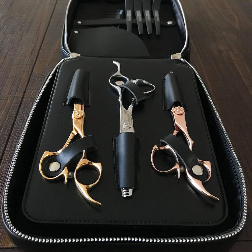 iCandy Luxury Black 7pcs Scissor Collection Case Pic6