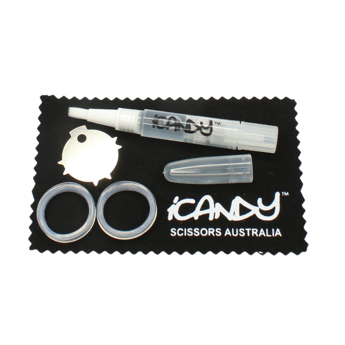 iCandy Scissor Oil Pen-Cleaning Cloth-Tension Key-Finger Inserts