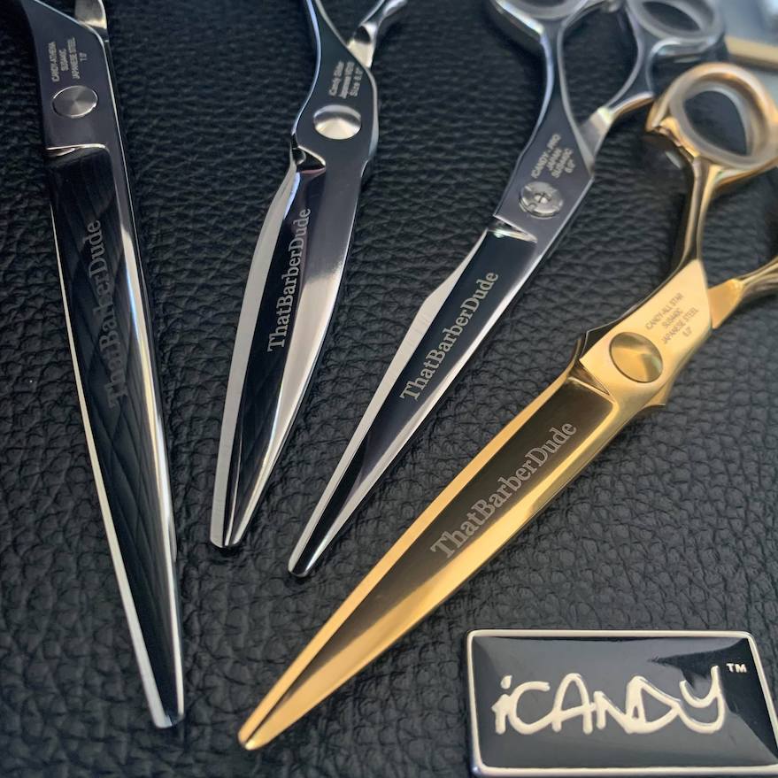 iCandy Scissors Australia Laser Engraving 4 Scissors - ThatBarberDude